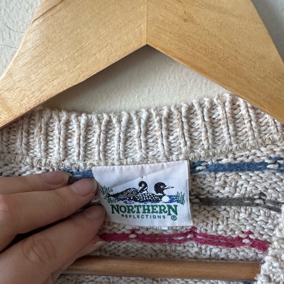 Northern Reflections Beige V-Neck Sweater Vest - Picture 7 of 9